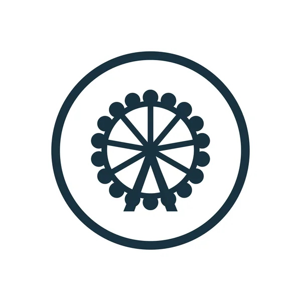 Ferris cercle de roue fond ico — Image vectorielle