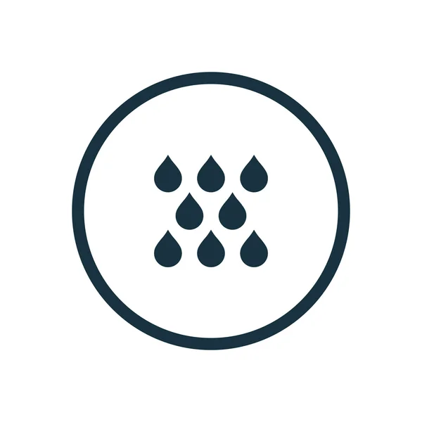 Regen cirkel achtergrond ico — Stockvector