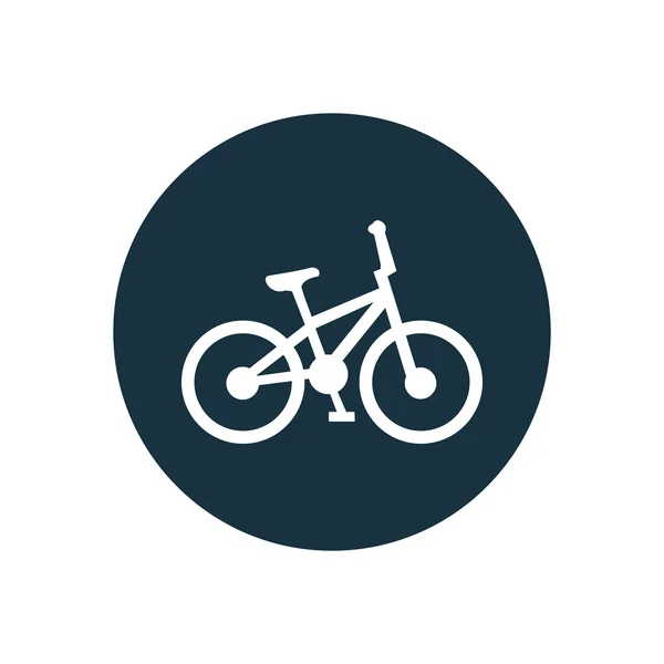 Bicicleta círculo fundo ico — Vetor de Stock
