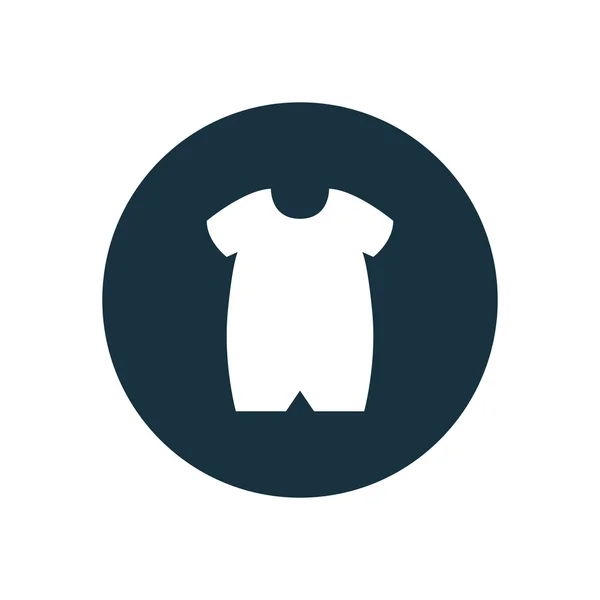 Dětské oblečení kruh pozadí ico — Stockový vektor