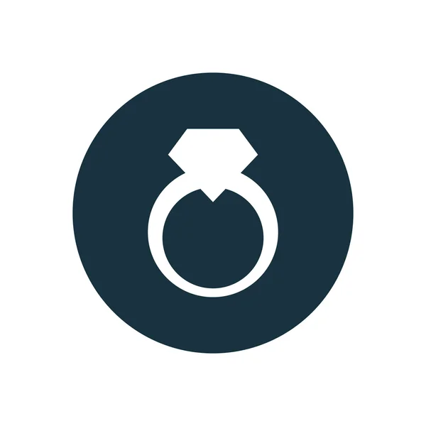 Anel de jóias círculo fundo ico — Vetor de Stock