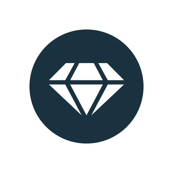 Diamond circle background ico — Stock Vector