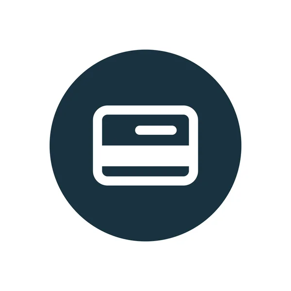 Kreditkort cirkel bakgrund ico — Stock vektor
