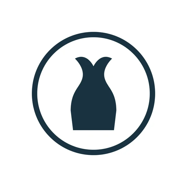 Dress circle background ico — Stock Vector