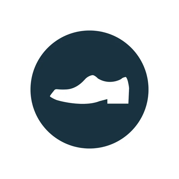 Klasické boty kruh pozadí ico — Stockový vektor