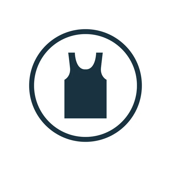 Tank top cirkel achtergrond ico — Stockvector