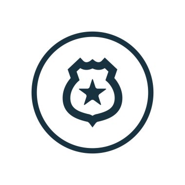 polis rozeti daire arka plan ICO