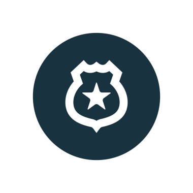 polis rozeti daire arka plan ICO