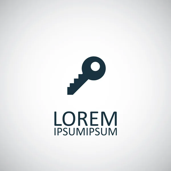 anahtar izole siyah simgesi günlüğü