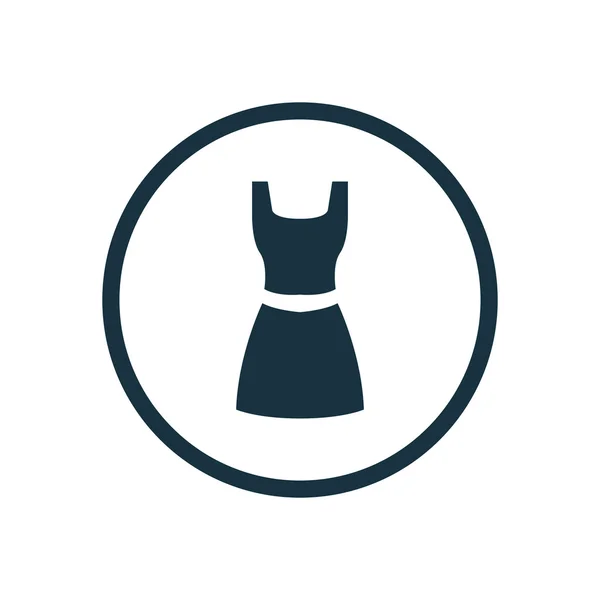 Robe classique cercle fond ico — Image vectorielle