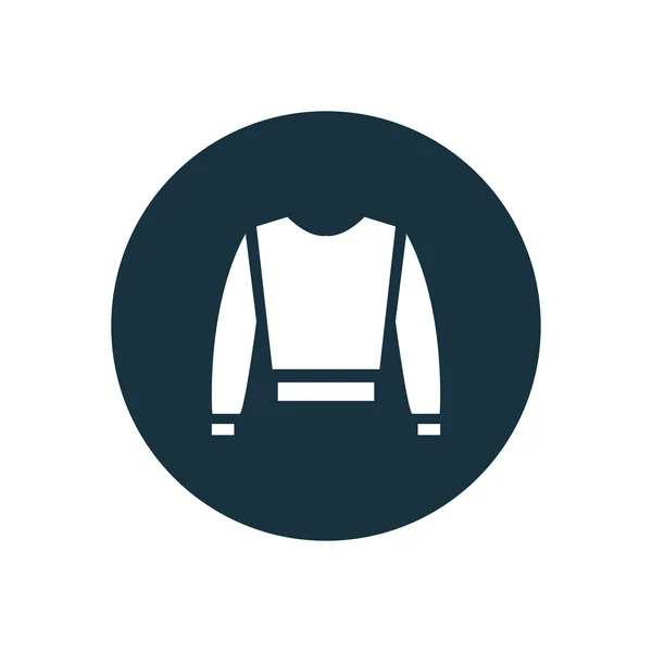 Shirt circle background ico — Stock Vector