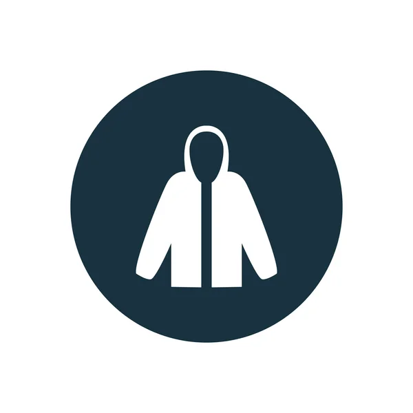 Coat circle background ico — Stock Vector