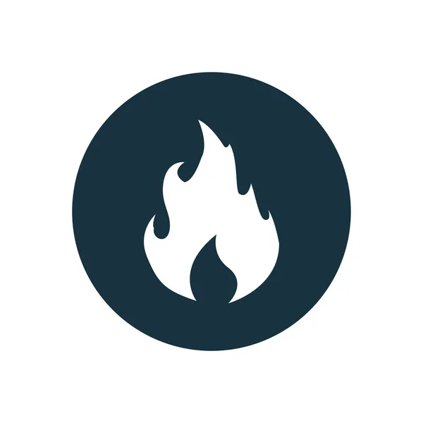 Огненный круг фон ico — стоковый вектор