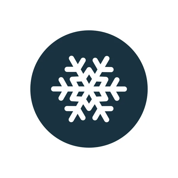 Snowflake circle background ico — Stock Vector