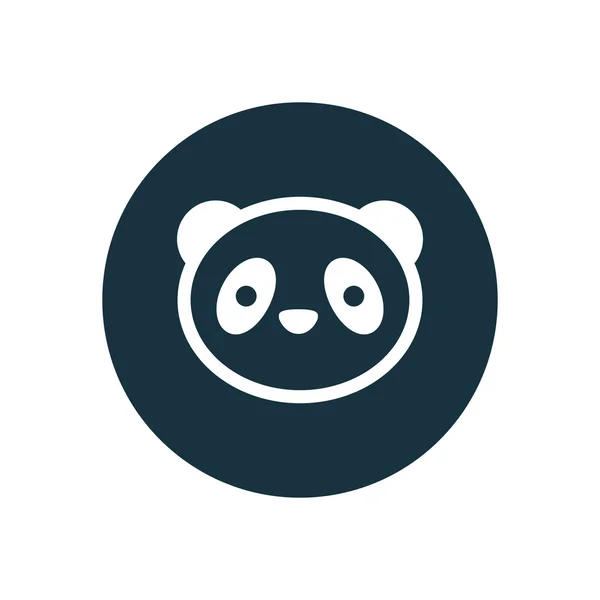 Panda kruh pozadí ico — Stockový vektor