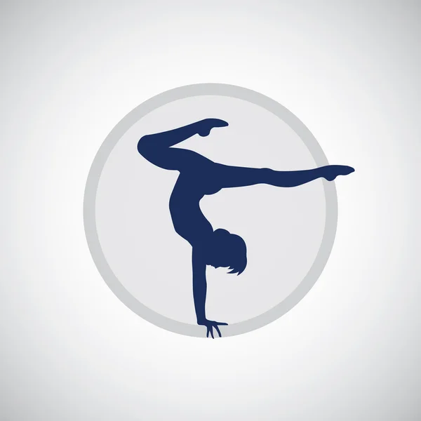 Gimnasia artística — Vector de stock