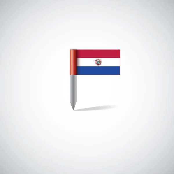 Bandeira do paraguai pi — Vetor de Stock