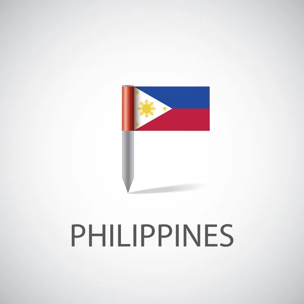 Bandera de filipinas pi — Vector de stock