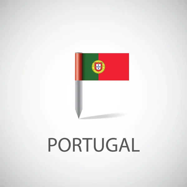 Flaga Portugalii pi — Wektor stockowy