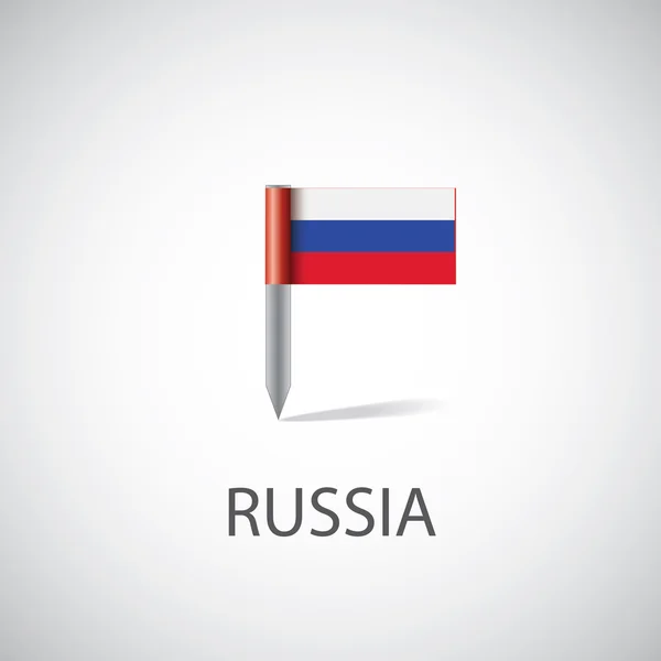 Russia bandiera pi pi — Vettoriale Stock
