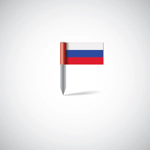 Russische Flagge — Stockvektor