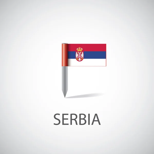 Serbienfahne — Stockvektor