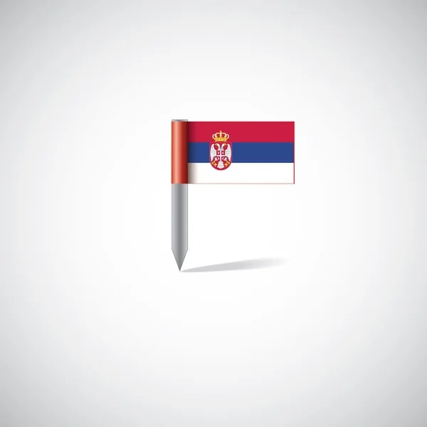 Serbia flag pi — Stock Vector