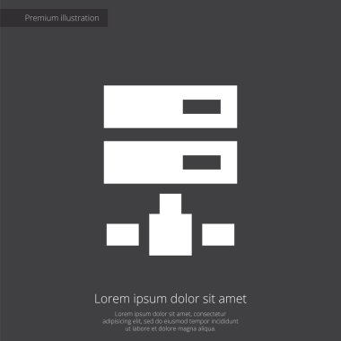 NET sürücü sigorta primi şekil simgesini, koyu arka plan üzerinde beyaz