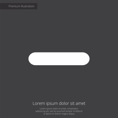 sigorta primi illüstrasyon simge, koyu arka plan üzerinde beyaz