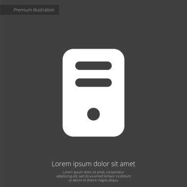 bilgisayar sigorta primi şekil kutsal kişilerin resmi, koyu arka plan üzerinde beyaz