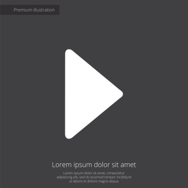 sigorta primi illüstrasyon simge, koyu arka plan üzerinde beyaz oynamak