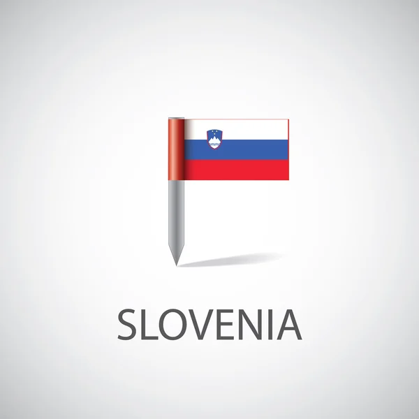 Slovenia flag pi — Stock Vector