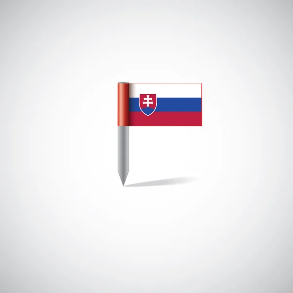 Slovakia flag pi — Stock Vector