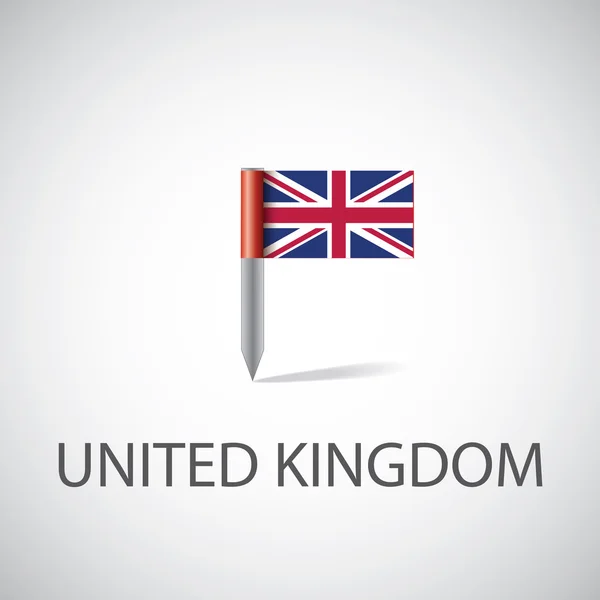 Bandeira uk pi — Vetor de Stock