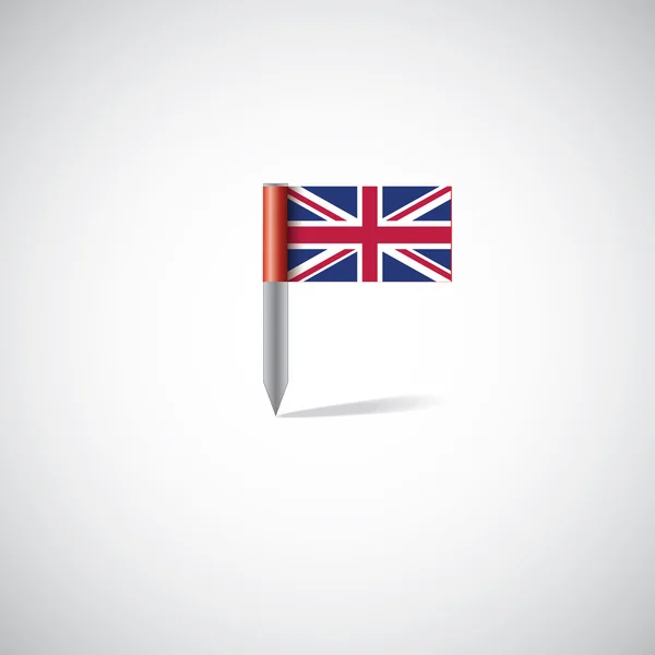 Bandeira uk pi — Vetor de Stock