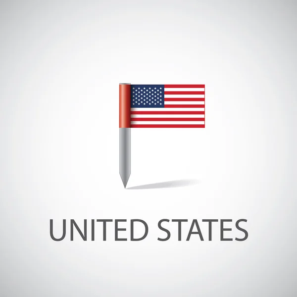 Pi vlajky USA — Stockový vektor