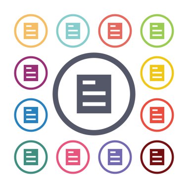 liste düz simgeler se