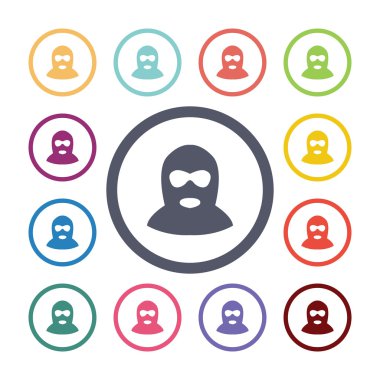 suçlu düz simgeler se