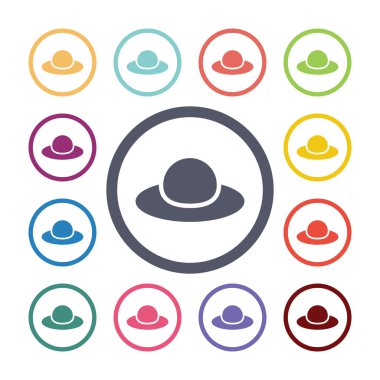 şapka düz simgeler se