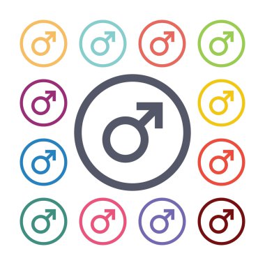 erkek düz simgeler se