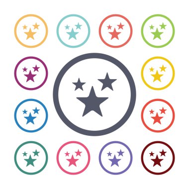 yıldız düz simgeler se