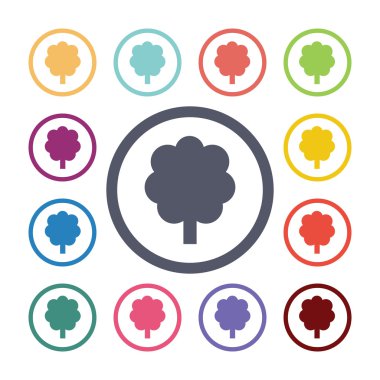 ağaç düz simgeler se