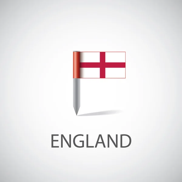 Bandeira da Inglaterra pi — Vetor de Stock