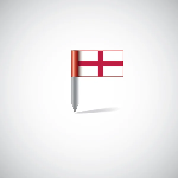 Bandeira da Inglaterra pi — Vetor de Stock