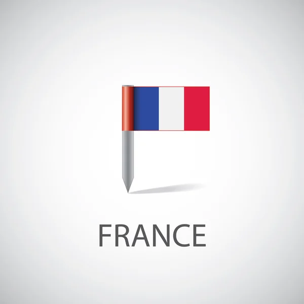 Pi de drapeau France — Image vectorielle