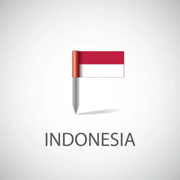 Indonesien flagga pi — Stock vektor
