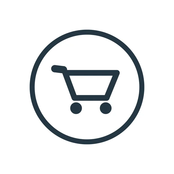 Shopping cart ico — Stock Vector