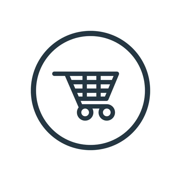 Shopping cart ico — Stock Vector