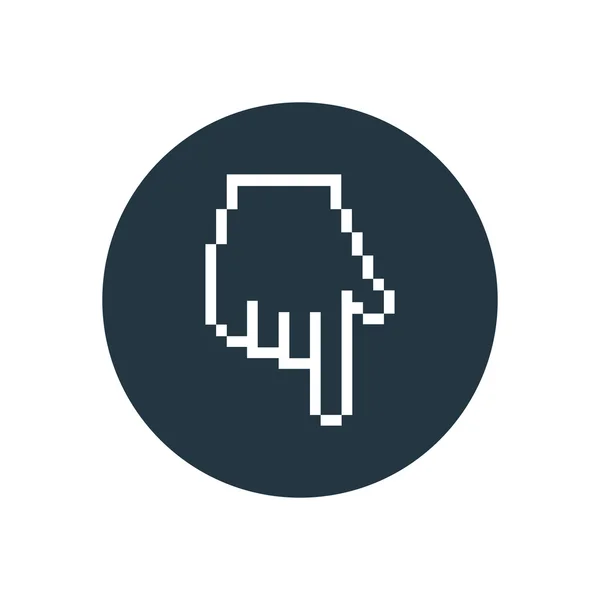 Puntatore pixel cursore ico — Vettoriale Stock