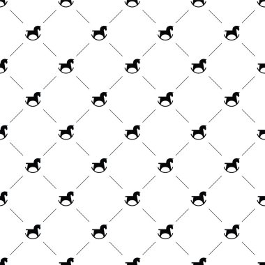 Vektör seamless modeli, at oyuncak